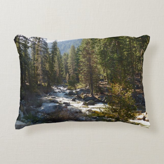 Kaweah River in Sequoia National Park Decorative Cushion (Front)