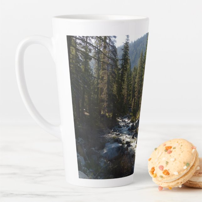 Kaweah River in Sequoia National Park Latte Mug (In Situ)
