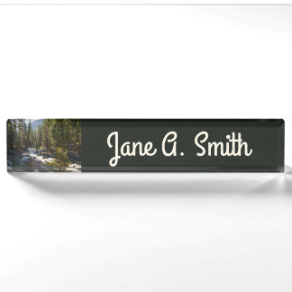 Kaweah River in Sequoia National Park Nameplate