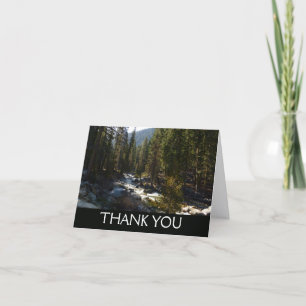 Kaweah River in Sequoia National Park Thank You Card