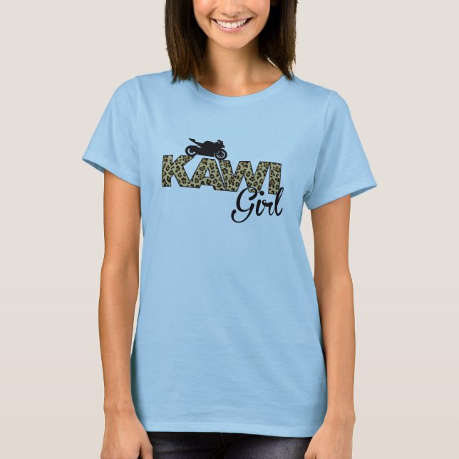 Kawi Girl - Leopard Print T-Shirt (Front)