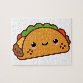 Kawii Taco Face Jigsaw Puzzle