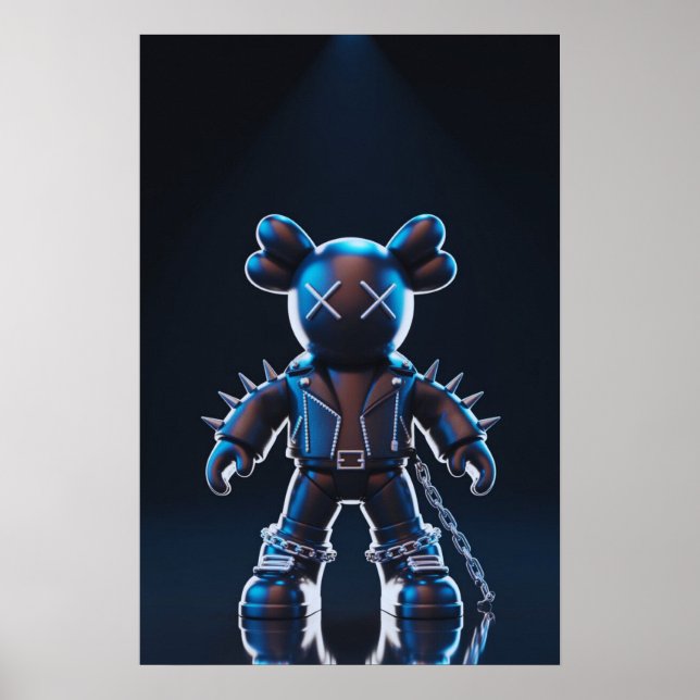 Kaws Companion: Graffiti Splash Poster (Front)