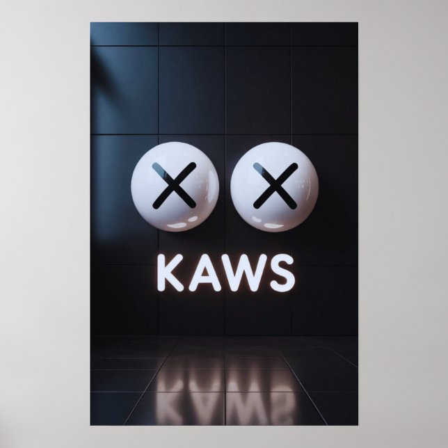 Kaws Companion: Graffiti Splash Poster (Front)