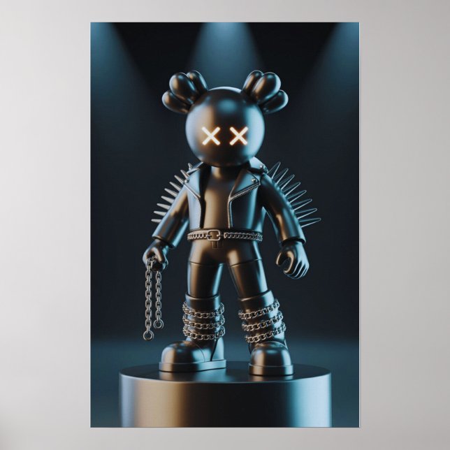 Kaws Companion: Graffiti Splash Poster (Front)