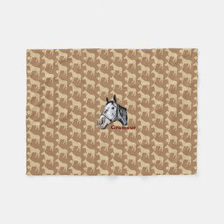 Kay Mei Farm Glamor Chan Silhouette & Face Fleece Blanket