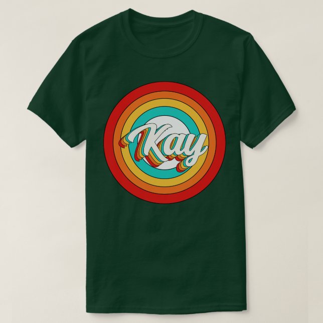 Kay Name Shirt Vintage Kay Circle (Design Front)