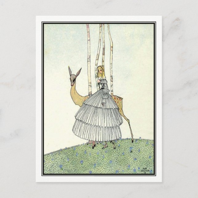 Kay Nielsen - In Powder and Crinoline Postcard (Front)