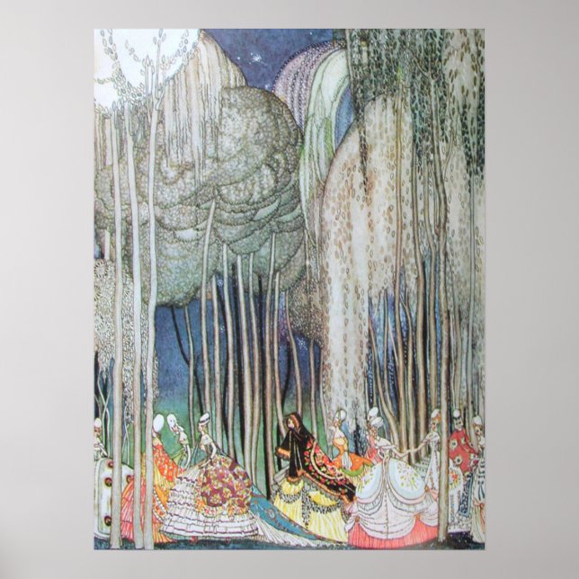 Kay Nielsen Of The Twelve Dancing Princesses Poster (Front)