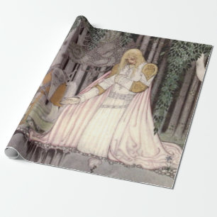 Kay Nielsen - The Lassie And Her Godmother 1914 Wrapping Paper