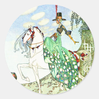 Kay Nielsen's Fairy Tale Princess Minotte Classic Round Sticker
