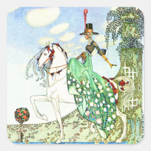 Kay Nielsen's Fairy Tale Princess Minotte Square Sticker