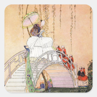 Kay Nielsen's Night In A Chinese Garden Square Sticker
