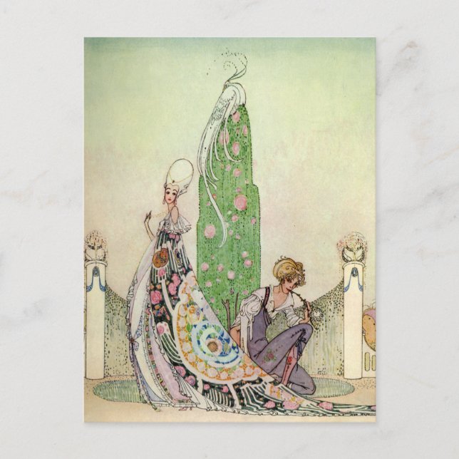 Kay Nielsen's Princess and the Gardener Postcard (Front)