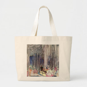 Kay Nielsen's The Twelve Dancing Princesses Large Tote Bag