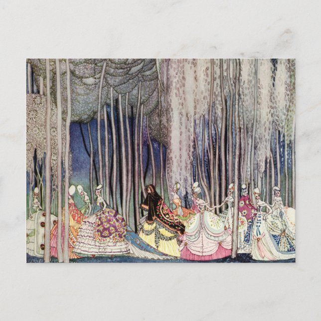 Kay Nielsen's The Twelve Dancing Princesses Postcard (Front)