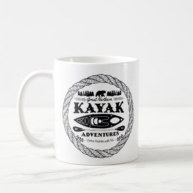Kayak Adventures Coffee Mug (Left)