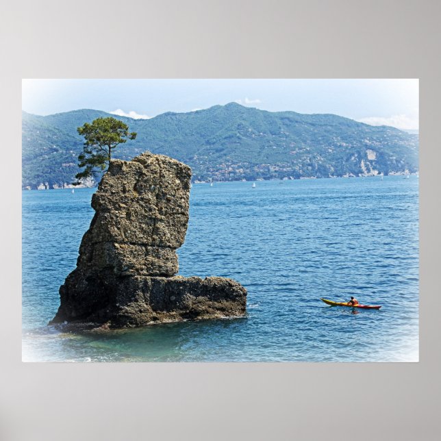 Kayak Adventures - Santa Margherita Ligure, Italy Poster (Front)