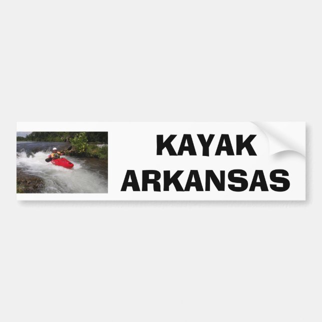 Kayak Arkansas Bumper Sticker (Front)