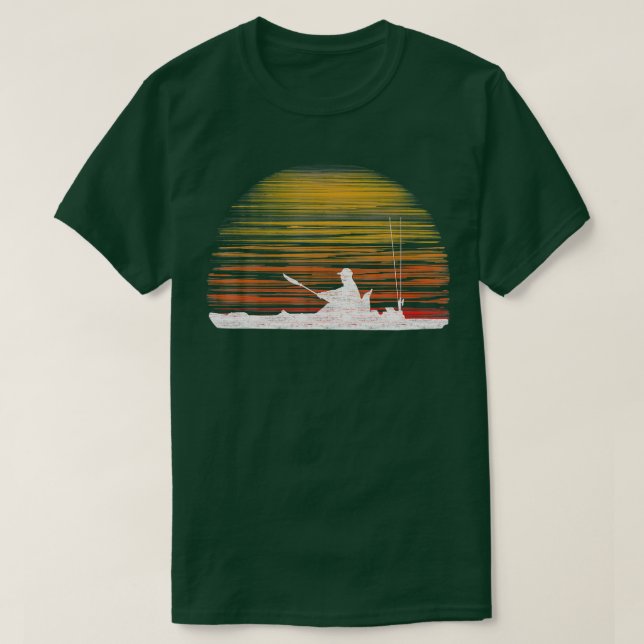 Kayak Bass Fishing Kayaking Kayak Angler Fisherman T-Shirt (Design Front)
