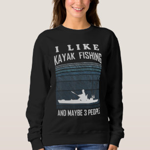 Kayak Bass Fishing Kayaking Kayak Angler Sweatshirt