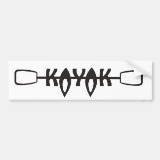 Kayak bumper sticker