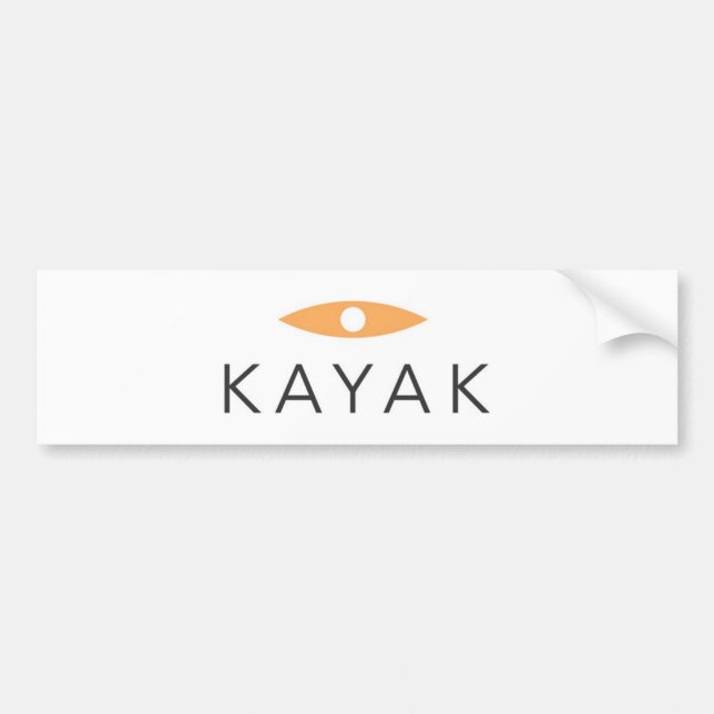 Kayak Bumper Sticker (Front)