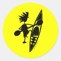 Kayak Canoe Joyful Silhouette