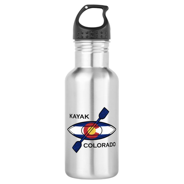 Kayak Colorado Flag 532 Ml Water Bottle (Front)
