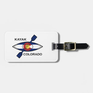 Kayak Colorado Flag Luggage Tag
