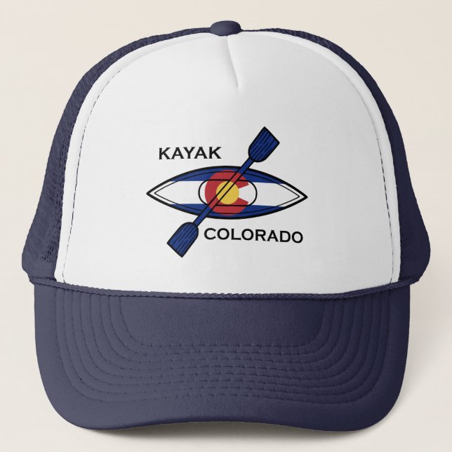 Kayak Colorado Flag Trucker Hat (Front)