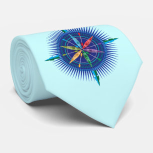 Kayak Compass Rose tie