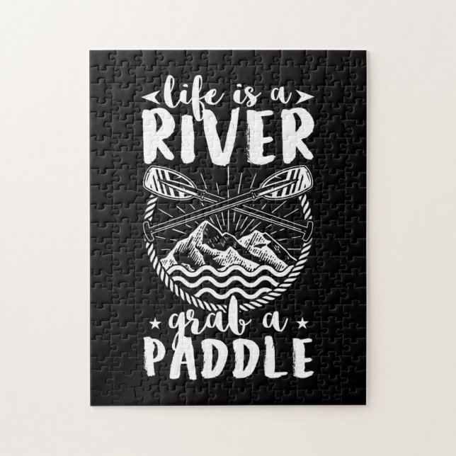 Kayak Driver Life Is A River Jigsaw Puzzle (Vertical)