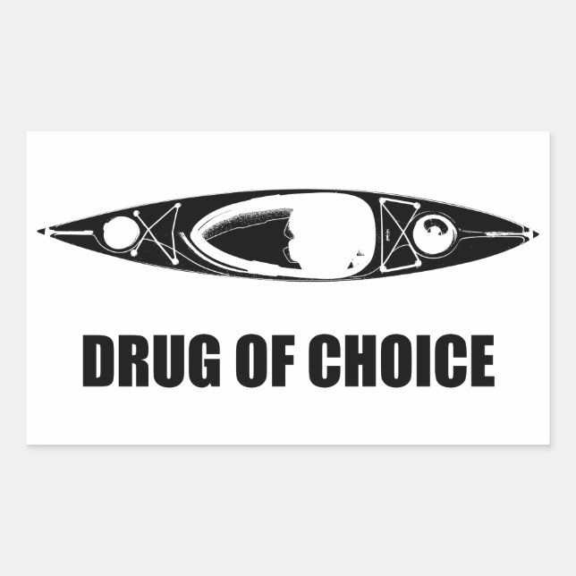 Kayak, Drug Of Choice Rectangular Sticker (Front)