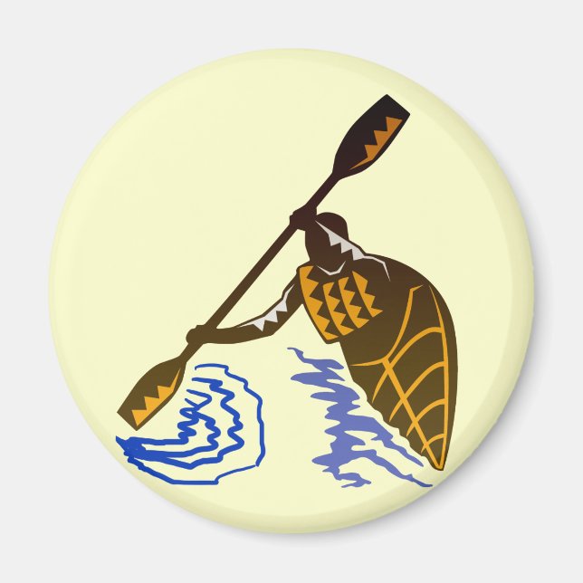 Kayak Excitement Magnet (Front)