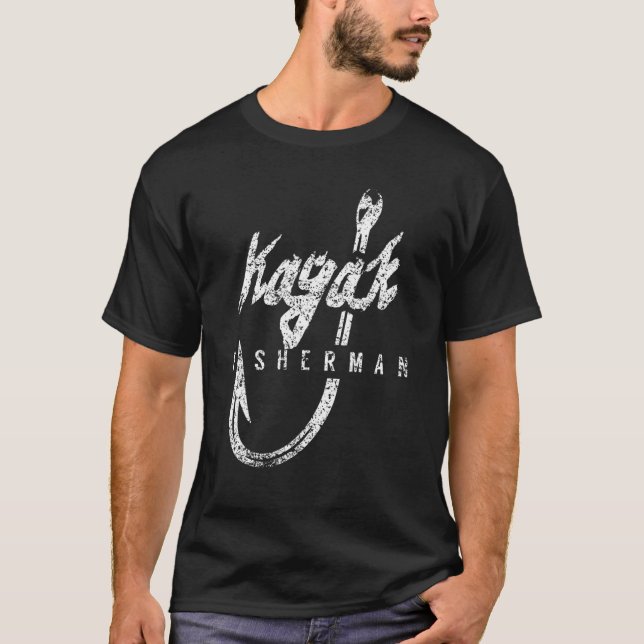 Kayak Fisherman Fishing Kayaks Fisher T-Shirt (Front)