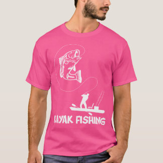 Kayak Fishing Bass Angler Paddling Fishing T-Shirt