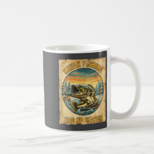 Kayak Fishing Has No Season Funny Winter Fishing Coffee Mug