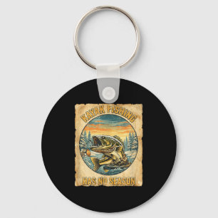 Kayak Fishing Has No Season Funny Winter Fishing  Key Ring
