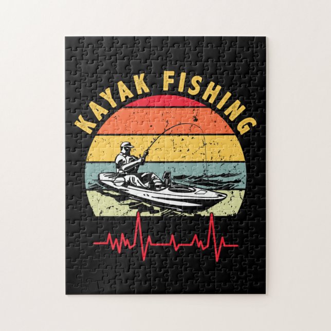 Kayak Fishing Jigsaw Puzzle (Vertical)