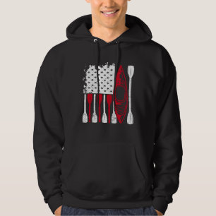 Kayak Flag Kayaker Outdoor Kayaking Kayak Boating  Hoodie