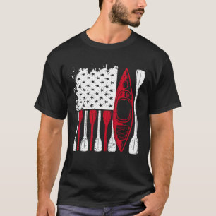 Kayak Flag Kayaker Outdoor Kayaking Kayak Boating T-Shirt