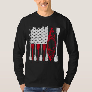 Kayak Flag Kayaker Outdoor Kayaking Kayak Boating  T-Shirt