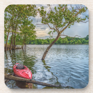 Kayak Floating On Table Rock Lake Coaster