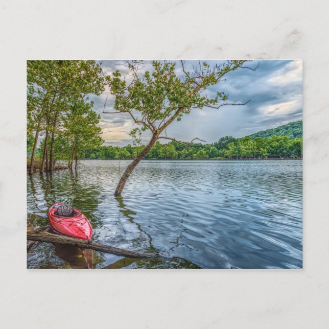 Kayak Floating On Table Rock Lake Postcard (Front)