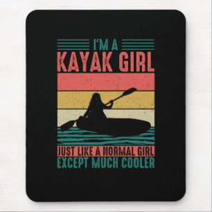 Kayak Girl But Cooler Mouse Pad