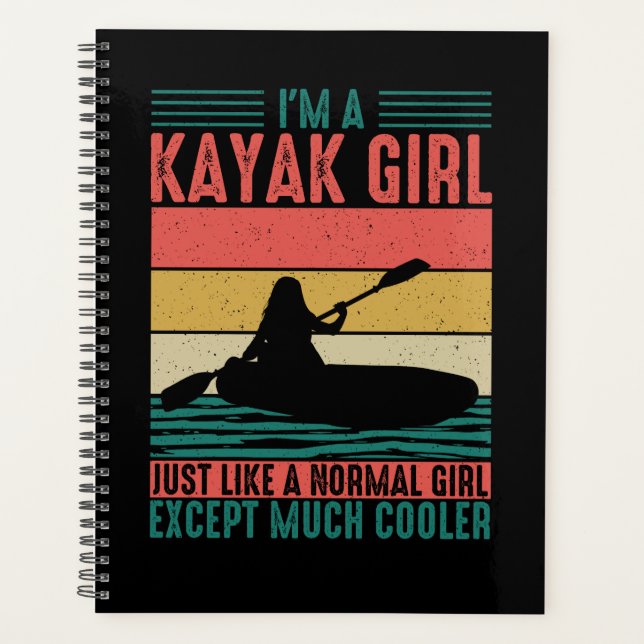 Kayak Girl But Cooler Planner (Front)