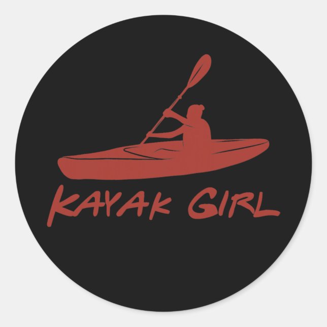 Kayak Girl kayak accessories women Kayaking Classic Round Sticker (Front)