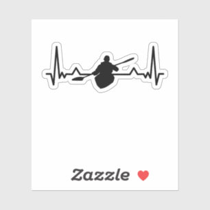 Kayak Heartbeat Line Funny Kayaking Gifts