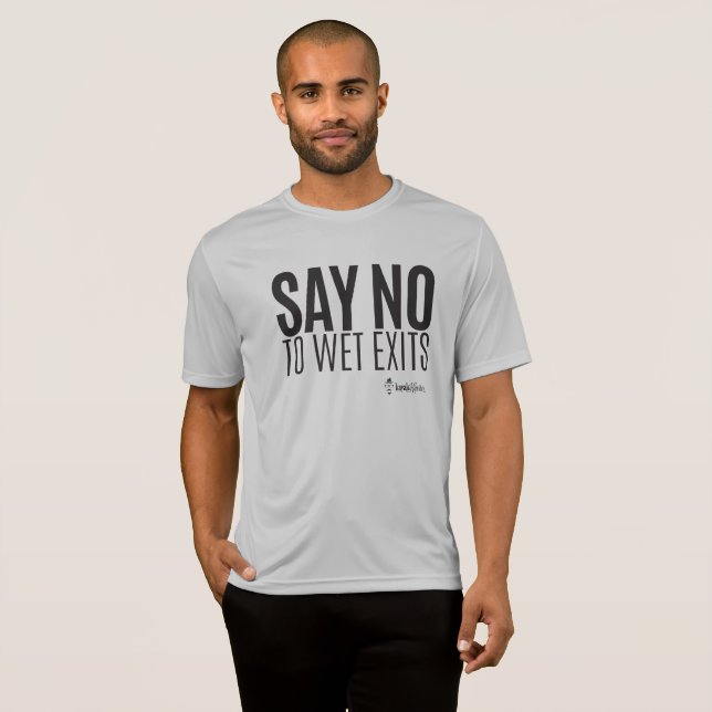 Kayak Hipster - Say No to Wet Exits - Sports - Men T-Shirt (Front Full)
